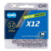 Reťaz KMC X12 Silver Waxed, 12 Speed