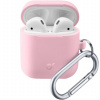 Cellularline Bounce ochranný obal s karabínou pre AirPods 1 / 2 - ružový BOUNCEAIRPODSP - možnosť vrátiť tovar ZADARMO do 30tich dní