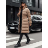 Dámska dlhá prešívaná zimná bunda FABWARM béžová Dstreet TY4621