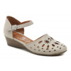 Wild 03479D svetlo šedé dámske sandále na kline EUR 42