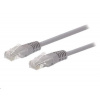 C-TECH kabel patchcord Cat5e, UTP, šedý, 0,5m CB-PP5-05