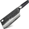 IZMAEL Damaškový kuchynský nôž Hagane Cleaver/Čierna 18.5 cm