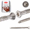 Nerezové skrutky do dreva 4x50 mm 200 ks na terasu TORX A2 Klimas WN