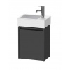 Duravit Ketho.2 Umývadlová skrinka, 44x36x24 cm, 1 dvierka, pánty vpravo, grafit mat K25071R49490000