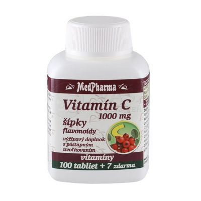 MedPharma Vitamín C 1000 mg s šípky 107 tabliet