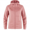 Fjällräven Abisko Grid Fleece Hoodie W, Veľkosť L, Farba DUSTY ROSE