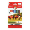 KOH-I-NOOR Farebné ceruzky KOH 3142/12 Triocolor, kôň