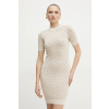 Šaty Guess béžová farba, mini, priliehavé W3YK39.Z37K0 XS