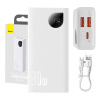 Baseus Adaman2 Powerbank 10000mAh, 2xUSB, USB-C, 30W (biela) 034550