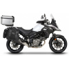 Shad kompletná sada bočných adventure tašiek SHAD TERRA TR40 a hliníkového 48L topcase, vrátane montážnej sady SHAD SUZUKI DL 650 V-Strom