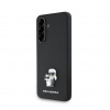 Obal Karl Lagerfeld PU Saffiano Metal Karl and Choupette Samsung Galaxy A36 5G A366/A56 5G A566 KLHCSA36PSAKCMPK čierny