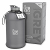 Gymkeg Fľaša na vodu 2200 ml odtieňov šedej (Fľaša fľaše Gymkeg na výcvik 2.2 l xxl)