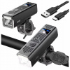 CYKLISTICKÁ LAMPKA BATERKA PREDNÁ NA USB NA VOLANT BICYKEL SILNÁ KLAKSÓN