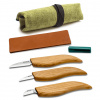 S15 Beavercraft Starter Chip and Whittle Knife Set (3 knives in roll + accessories)