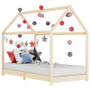 vidaXL Detský posteľný rám 90x200 cm borovicový masív 283348