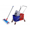 Chrome Set Cleaning Trolley 2x20L + mop 50cm (Chrome Set Cleaning Trolley 2x20L + mop 50cm)