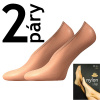 NYLON STEP 20 DEN punčochové ťapky Lady B - 12 párů Béžová UNI 12 párů