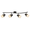 Rabalux 5344 prisadené stropné bodové svietidlo Lacey 4x40W | E14 | IP20 - chróm, čierna, biela