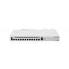 Mikrotik CCR2004-1G-12S+2XS router zapojený do sítě Gigabit Ethernet Bílá