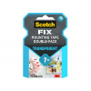 3M™ Scotch® Obojstranná montážna páska do interiéru, transparentná, 19 mm x 1,5 m