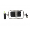 Hliníkový Dvouruční Gimbal Cage Stabilizátor Video Rig Klec na Telefon s Cold Shoe a Madly