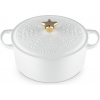 Pekáč Le Creuset Christmas 24 cm biely