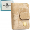 Dámska kožená peňaženka Peterson PTN PS115-MLF RFID béžová 14,5 x 9,5 x 3 cm