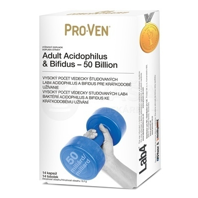 Pro-Ven Adult Acidophilus & Bifidus - 50 Billion 14 kapsúl