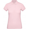 B&C INSPIRE POLO / Dámske piqué polo z bio bavlny - orchidea pink XXL