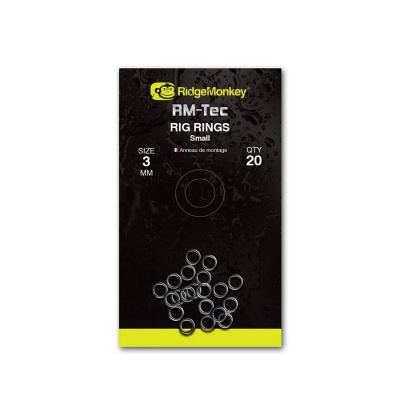 Kroužek RidgeMonkey RM-Tec Rig Rings Small 3mm 20ks