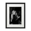 Atelier - Petr Vydra Umelecká čiernobiela fotografia - Pohľad (čierny rám), Velikost a varianta fotografií Bílý rám 30 x 40 cm ( pasparta 21x 30 cm )