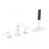Hansgrohe Finoris - Batéria na okraj vane, 4-otvorová inštalácia, sBox, matná biela 76444700