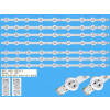 LED podsvit sada Vestel 23283027 - 7 pásků 464mm D-LED typu A a B