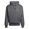 adidas Essentials Fleece 3-Stripes pánska mikina Dark Grey/Black XL