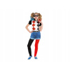 Amscan Čierno-červená Harley Quinn