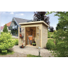 Dřevěný domek KARIBU MERSEBURG 5 (68156) natur LG1747