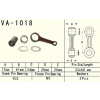Vesrah Kľukový hriadeľ Honda Trx 350 Rancher '99-'06 (Va1018) Čap 17Mm (vyrobené v