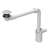 Geberit ONE - Úsporný umývadlový sifón s výpustom pre umývadla bez prepadu, d 40 mm, biela 152.099.01.1