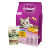 Whiskas Adult Sterile Chicken 14 kg & WILD FARM sendvičové kúsky s lososom 50g maškrta pre mačky
