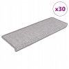 Samolepiace rohože na schody Sisal-Look 30 ks 65x21x4 cm