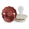 DVOJBALENIE CUMLÍKOV FRIGG DAISY BAKED CLAY/ CREAM, 0-6M, SILIKÓN