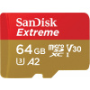 Pamäťová karta SanDisk microSDXC 64GB Extreme + Rescue PRO Deluxe + SD adaptér (SDSQXAH-064G-GN6MA)