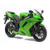 NÁLEPKY JUULA NA KAWASAKI ZX 6R 2007 2008 ZELENÁ