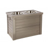 Kerbl zásobník na krmivo EKO plast vrátane dvoch misiek 54 x 30 x 39,5 cm