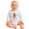 Body s potlačou New Baby Moje prvé Vianoce Červená 80 (9-12m)