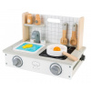 ECOTOYS Drevená detská Mini kuchynka Eco Toys s doplnkami