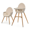 KINDERKRAFT Stolička jedálenská FINI2 Beige 58x97x65 krémová