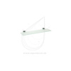 BEMETA PLAZA sklenená polička 520 x 35 x 140 mm chróm 118102042