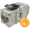 SXKJ-5E-STP-BK-NA - Solarix keystone CAT5E rýchly rez, multipack 24 ks