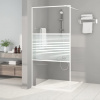 Sprchová zástěna walk-in bílá 100 x 195 cm čiré ESG sklo Bílá 152152